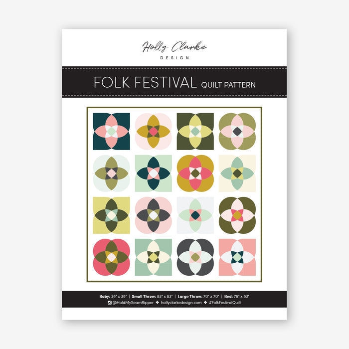 Holly Clarke Design - Folk Festival Quilt Pattern