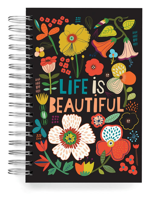 Ecojot - Carolyn Gavin Jumbo Notebook - Life is Beautiful