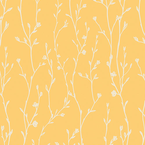 Art Gallery Fabrics - Spring Equinox by Katie O'Shea - Growing Buds in Sunshine