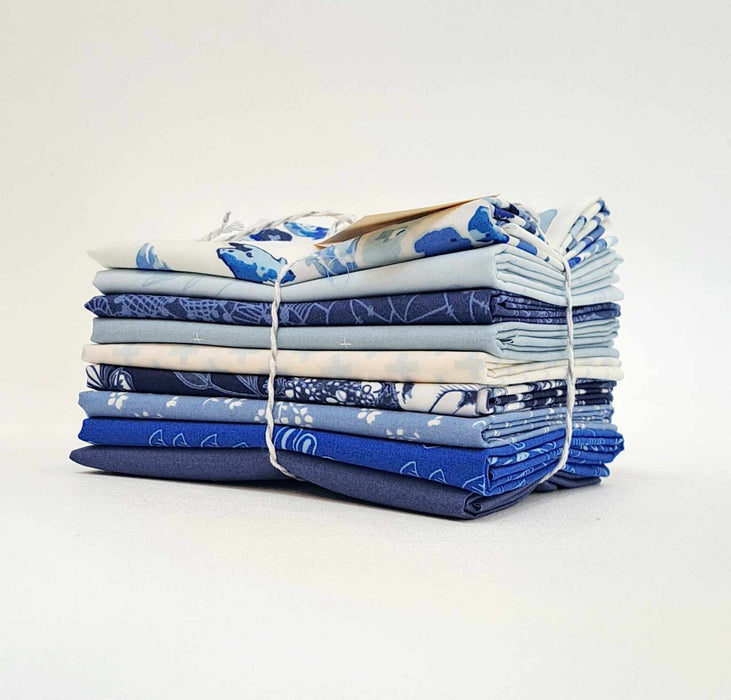 Designer Bundle - True Blue by Maureen Cracknell 9 x FQ