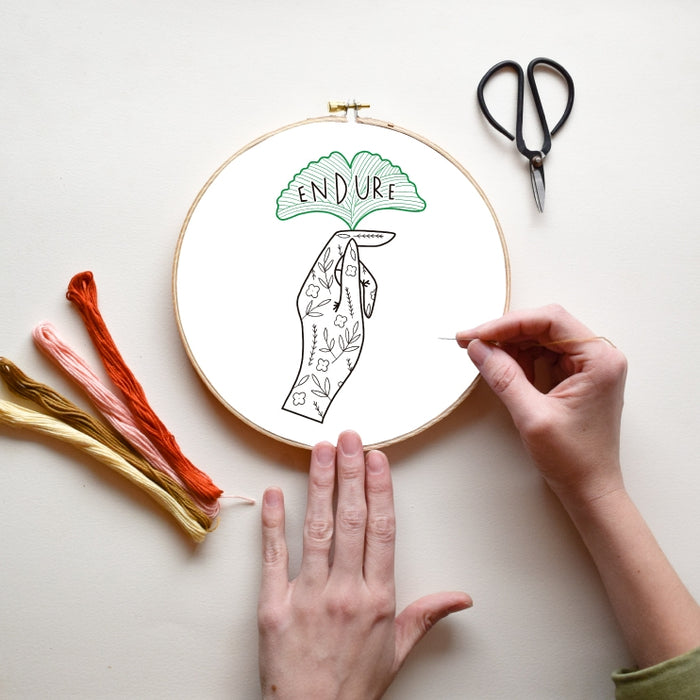 Gingiber Embroidery Kit - Endure