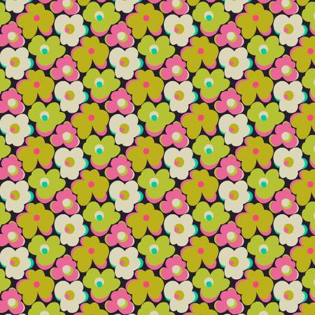Eden by Sally Kelly for Windham Fabrics - Flower Bump in Chartreuse