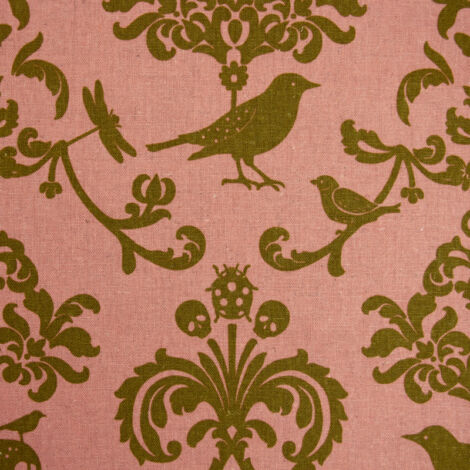 Echino -  Classic Animals Pale Pink/Olive