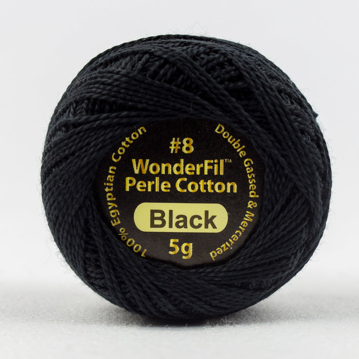 Wonderfil Eleganza Perle Cotton 8wt. - Black