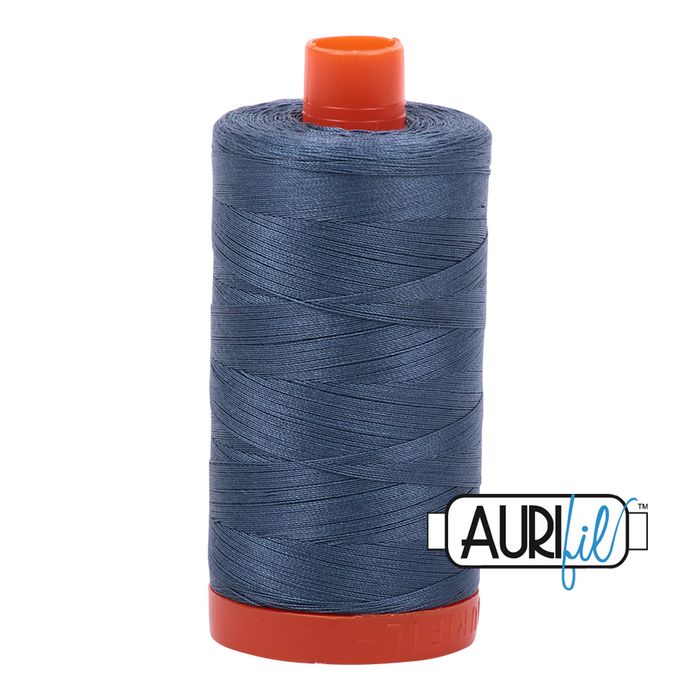 Aurifil Thread - 50wt 100% cotton  - colour 1310 Medium Blue Grey