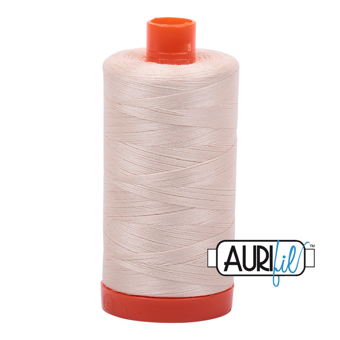 Aurifil Thread - 50wt 100% cotton  - colour 2000 Light Sand