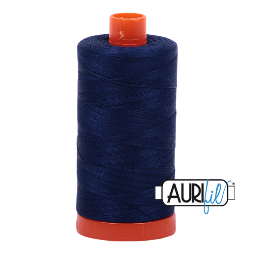 Aurifil Thread - 50wt 100% cotton  - colour 2784 Dark Navy