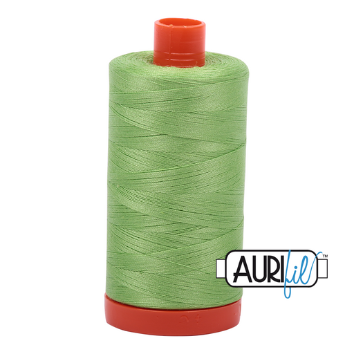 Aurifil Thread - 50wt 100% cotton  - colour 5017 - Shining Green