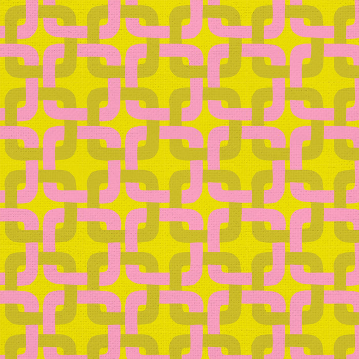 Sunshine Inn by Lysa Flower - Poolside in Pink/Chartreuse