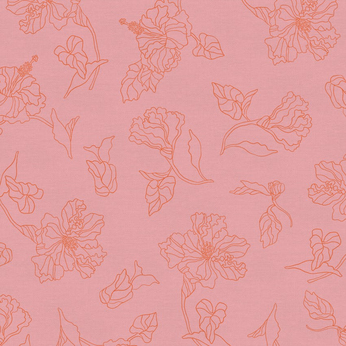 Botanica by Kacey Free - Double Gauze floral in pink
