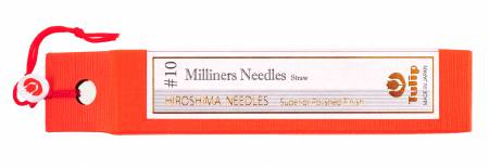 Contains 6ea #10 Milliners Needles Straw per package. Actual needle size is .46mm x 40.5mm.