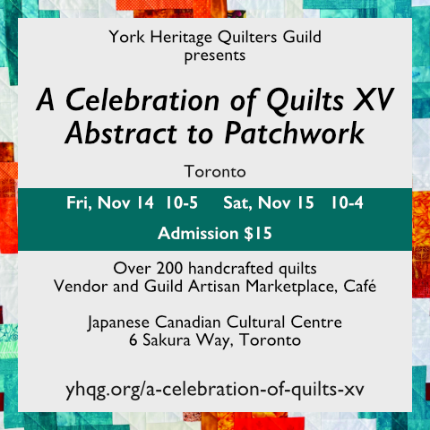 We'll be at the York Heritage Quilt Guild Show