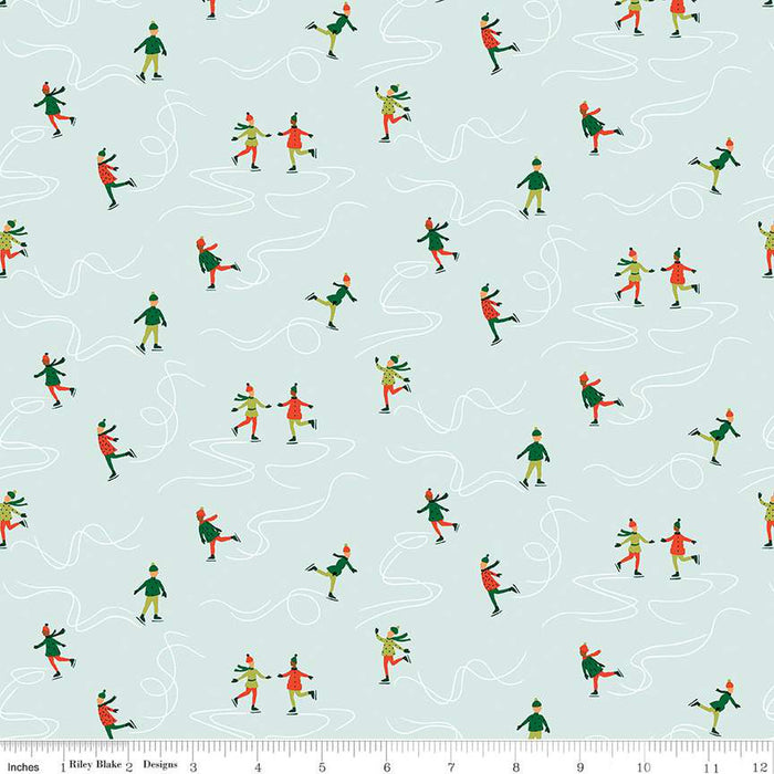 Liberty Quilting Cotton - Festive Fair - Ice Dancing