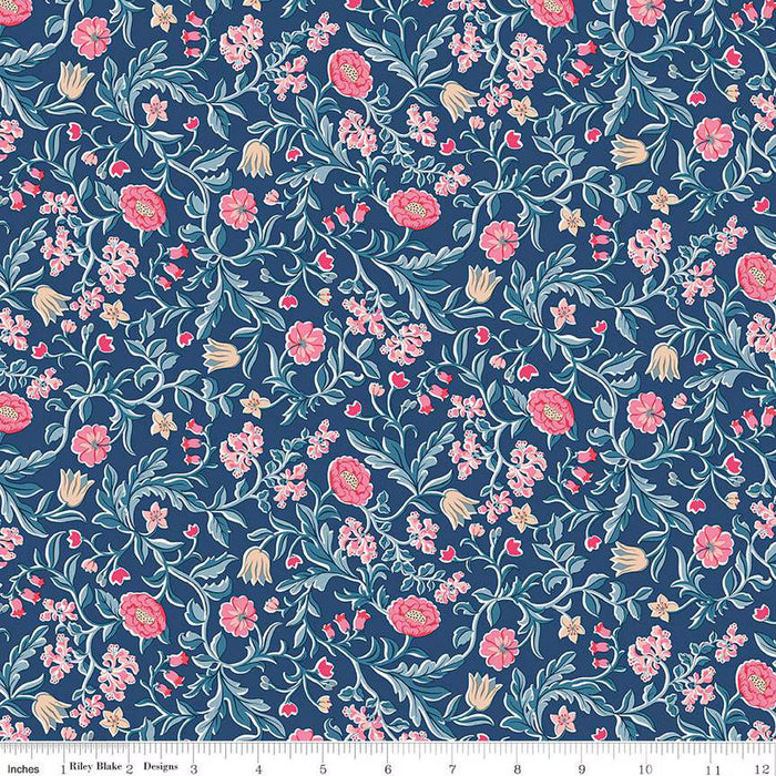 Liberty Quilting Cotton - Craft Garden - May's Flowers in B