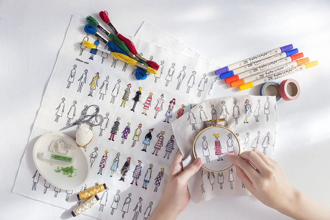 Cosmo 100 Nesan Embroidery Kit - on white