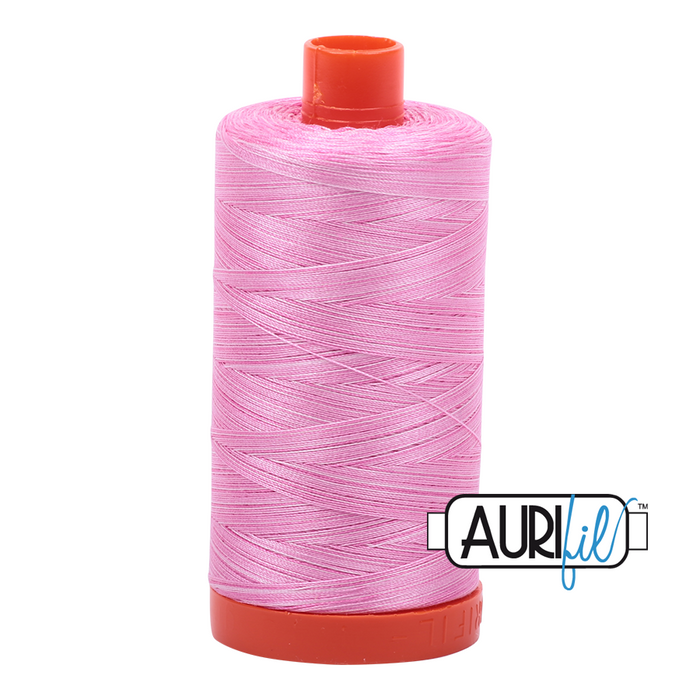 Aurifil Thread - Variegated 50wt 100% cotton - 3660 Bubblegum