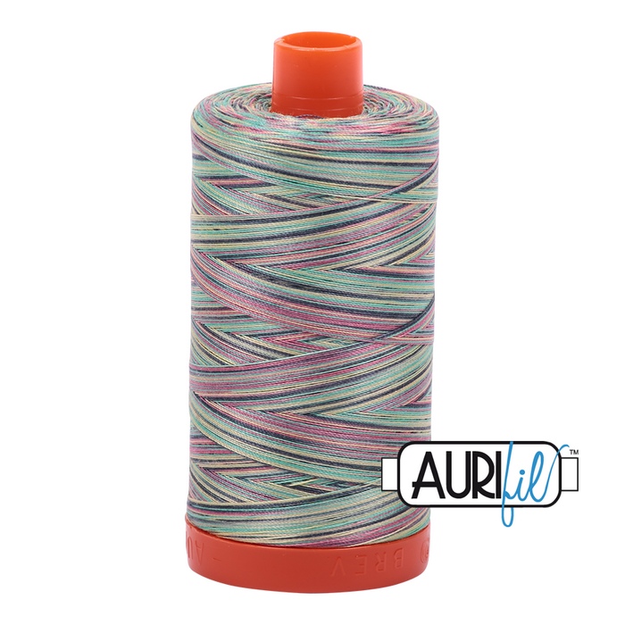 Aurifil Thread - Variegated 50wt 100% cotton - 3817 Marrakesh