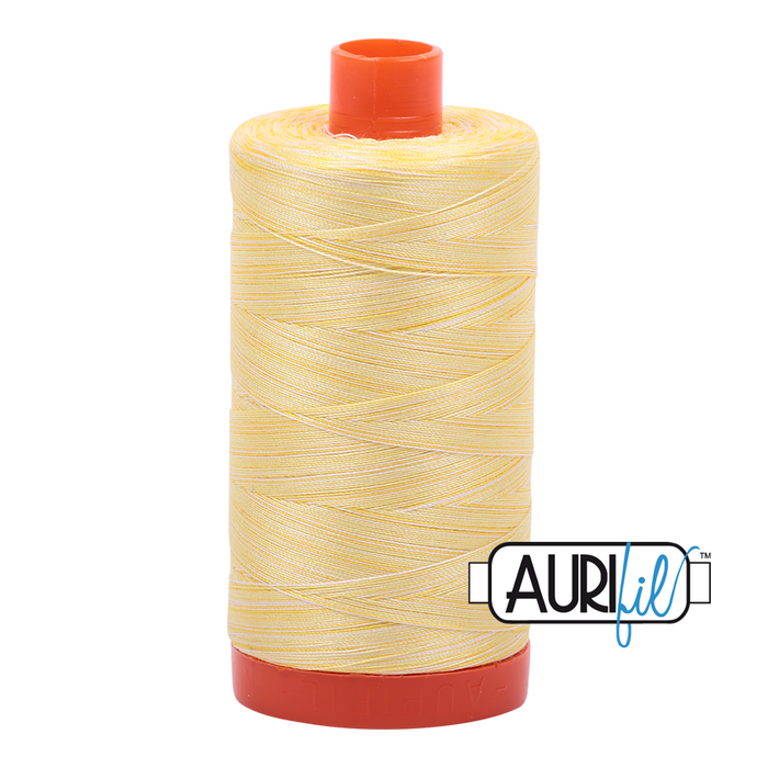 Aurifil Thread - Variegated 50wt 100% cotton - 3910 Lemon Ice