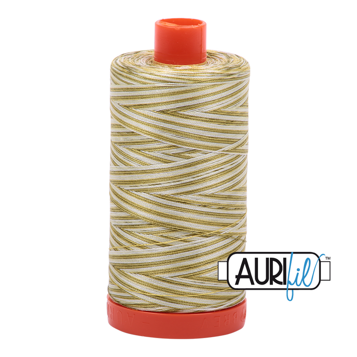 Aurifil Thread - Variegated 50wt 100% cotton - 4653 Spring Prairie