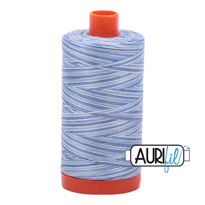 Aurifil Thread - Variegated 50wt 100% cotton - 4655 Storm at Sea