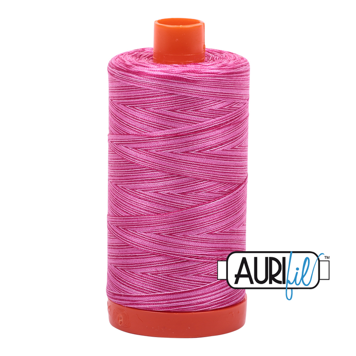 Aurifil Thread - Variegated 50wt 100% cotton - 4660 Pink Taffy