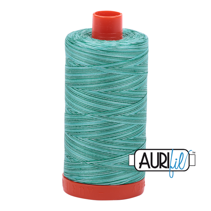 Aurifil Thread - Variegated 50wt 100% cotton - 4662 Creme de Menthe