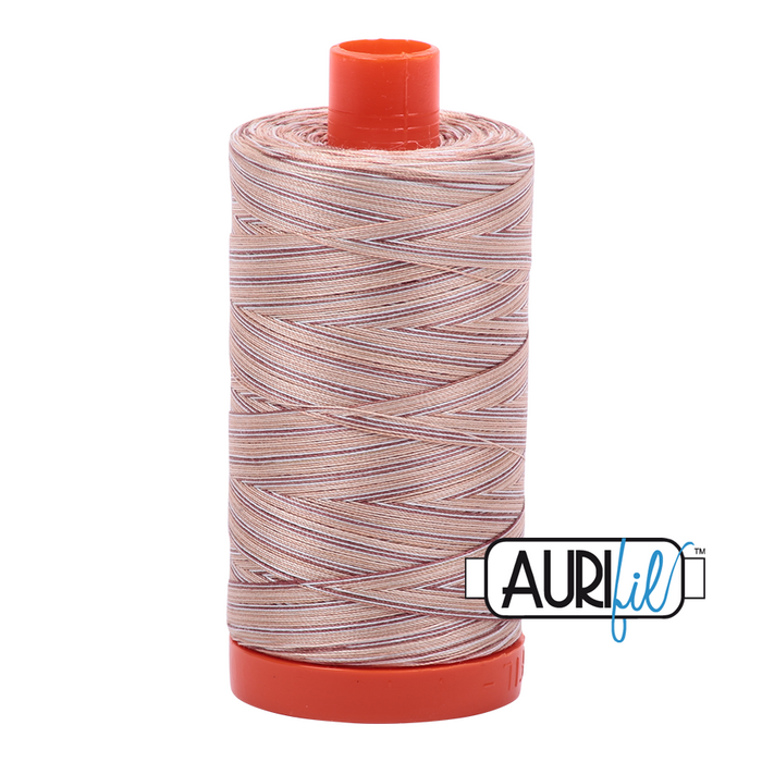 Aurifil Thread - Variegated 50wt 100% cotton - 4666 Biscotti