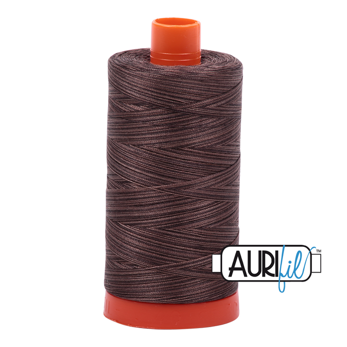 Aurifil Thread - Variegated 50wt 100% cotton - 4671 Mocha Mousse