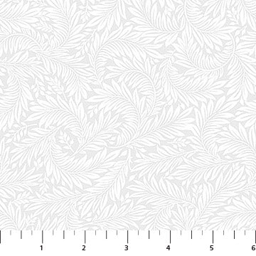 Basically Black & White - White on Whites - Fronds White on White