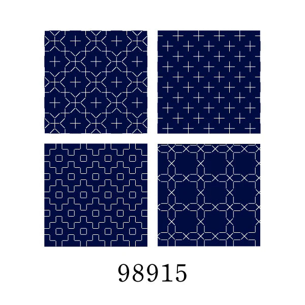 Sashiko Kits - Make 4 coasters - choose your colour