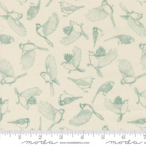 Feather and Forest Bloom by Linn Warme - Flock of Feathers in Cloud