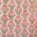 Block Printed Indian Cotton - Rajasthan Bell Flower in Peach
