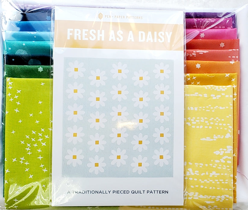 Fresh as a Daisy Quilt Kit - with Figo Seasons Fabric