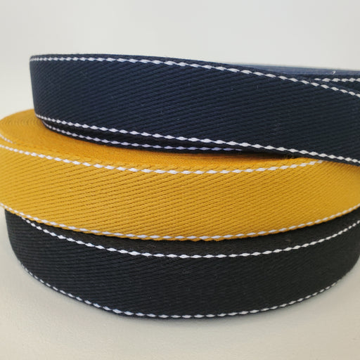 Top Stitch Cotton Webbing - Choose your colour 33 mm