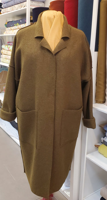 Maker's Atelier Raw Edge Unlined Wool Coat Workshop