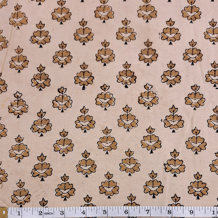 Indian Cotton 2025 - Kalamkari - KAL 01 Cream Motif