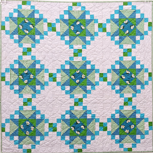 Champagne Quilt Kit - in Emerald Sky