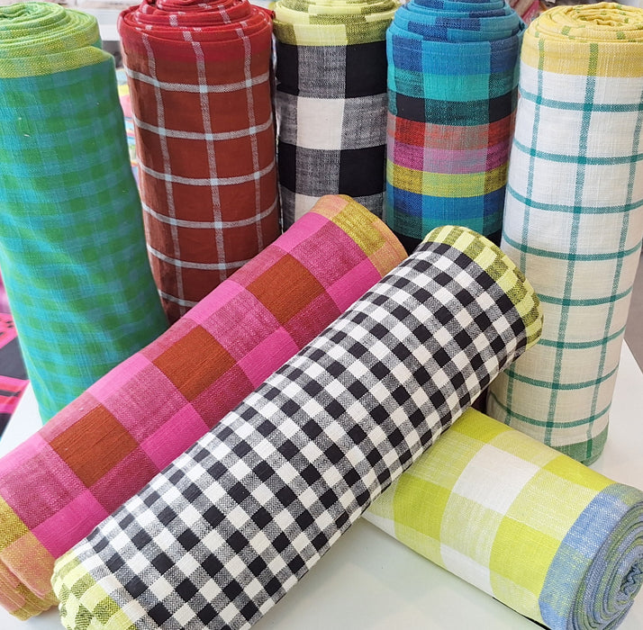 Alexia Abegg for Ruby Star Society -Sunshine Towelling - 16" Turqoise in Windowpane