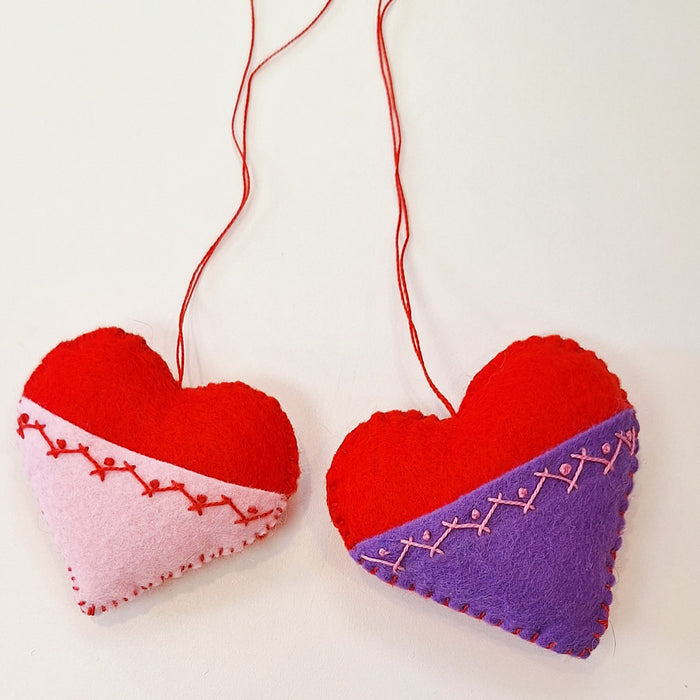 Valentine Fundraiser For Michael Garron Hospital - Felt Heart Sit and Sew (kit included)