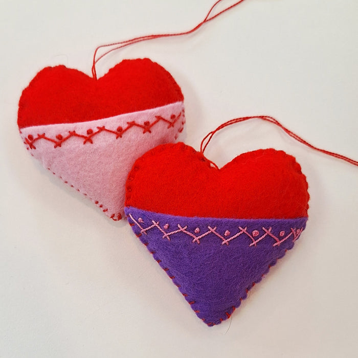 Valentine Fundraiser For Michael Garron Hospital - Felt Heart Sit and Sew (kit included)
