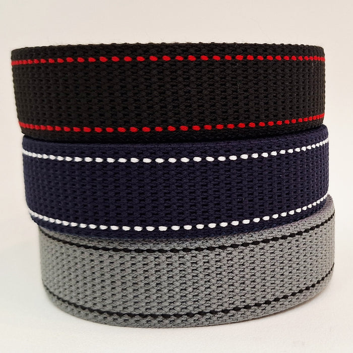 Japanese Webbing - Thick Woven 30mm webbing in 3 colours
