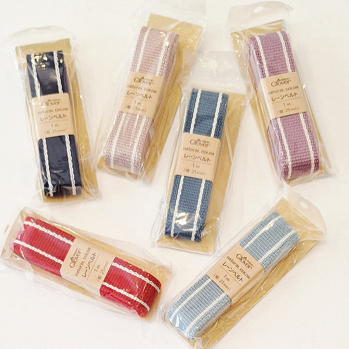 Nylon webbing, 1 metre cut in Natural Colours