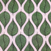 Pattern of green leaves on a white background