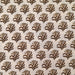 Indian Cotton 2026 - Jaipur Screen Printed Cotton Cambric - Coffee coloured floral posey on beige
