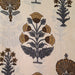  Jaipur Screen Printed Cotton Cambric - Grey and coffee floral motifs on camel background