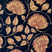 Indian block print design on black background
