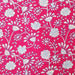 Indian Cotton 2026 - Jaipur Screen Printed Cotton Cambric - White and blue floral on bright pink