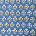 Indian Cotton 2026 - Jaipur Screen Printed Cotton Cambric - Blue and Green Posey