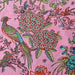 Indian Cotton 2026 - "Modern" Screen Printed Cotton Cambric - Peacock on Pink