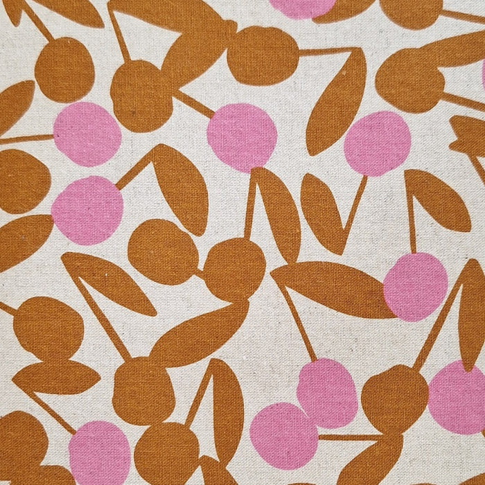 Sevenberry - cotton/linen lightweight canvas - Berries in Pink